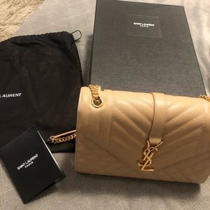 YVES SAINT LAURENT MEDIUM MONOGRAM ENVELOPE BAG